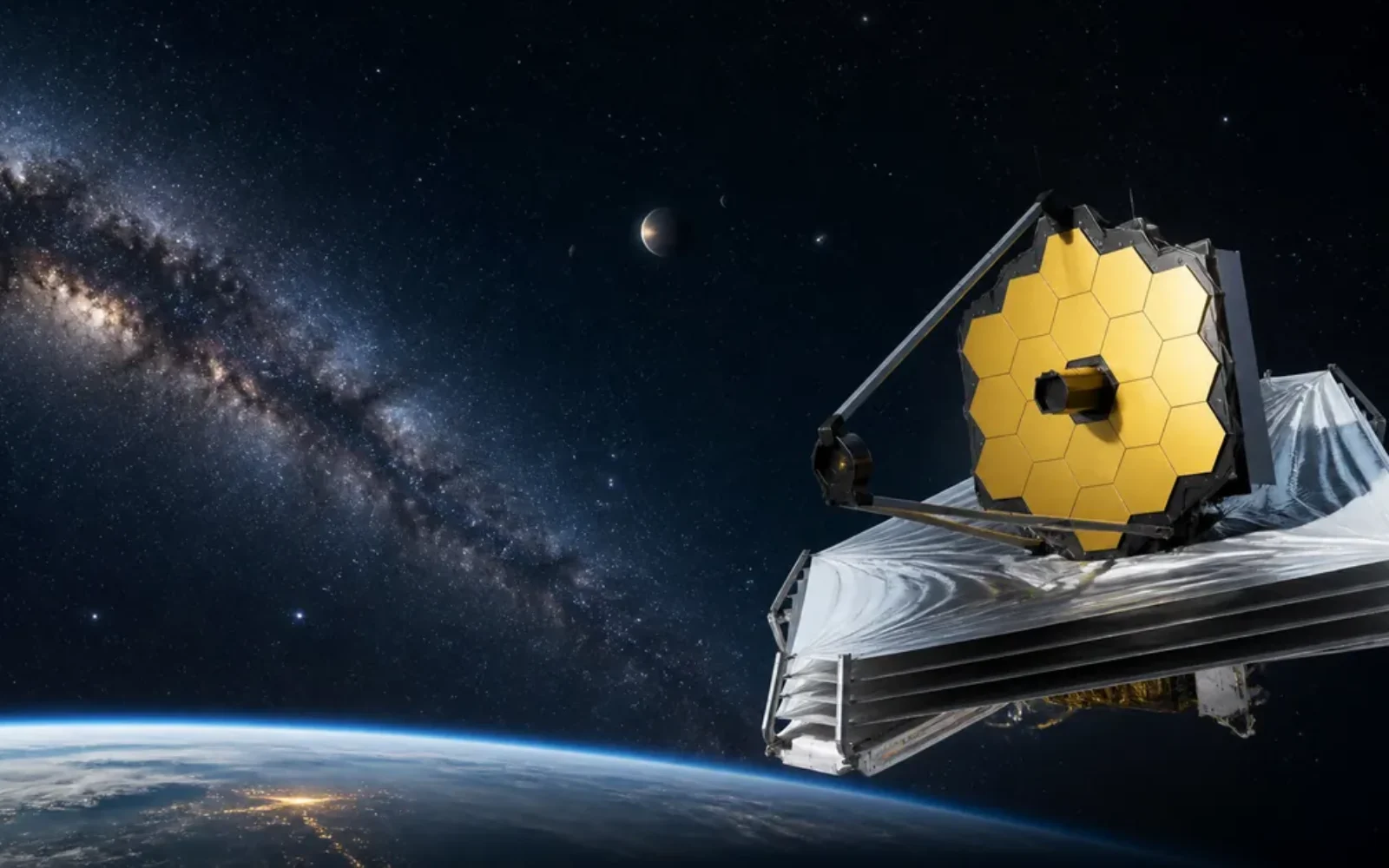 A wide-field space telescope observing the Milky Way above Earth