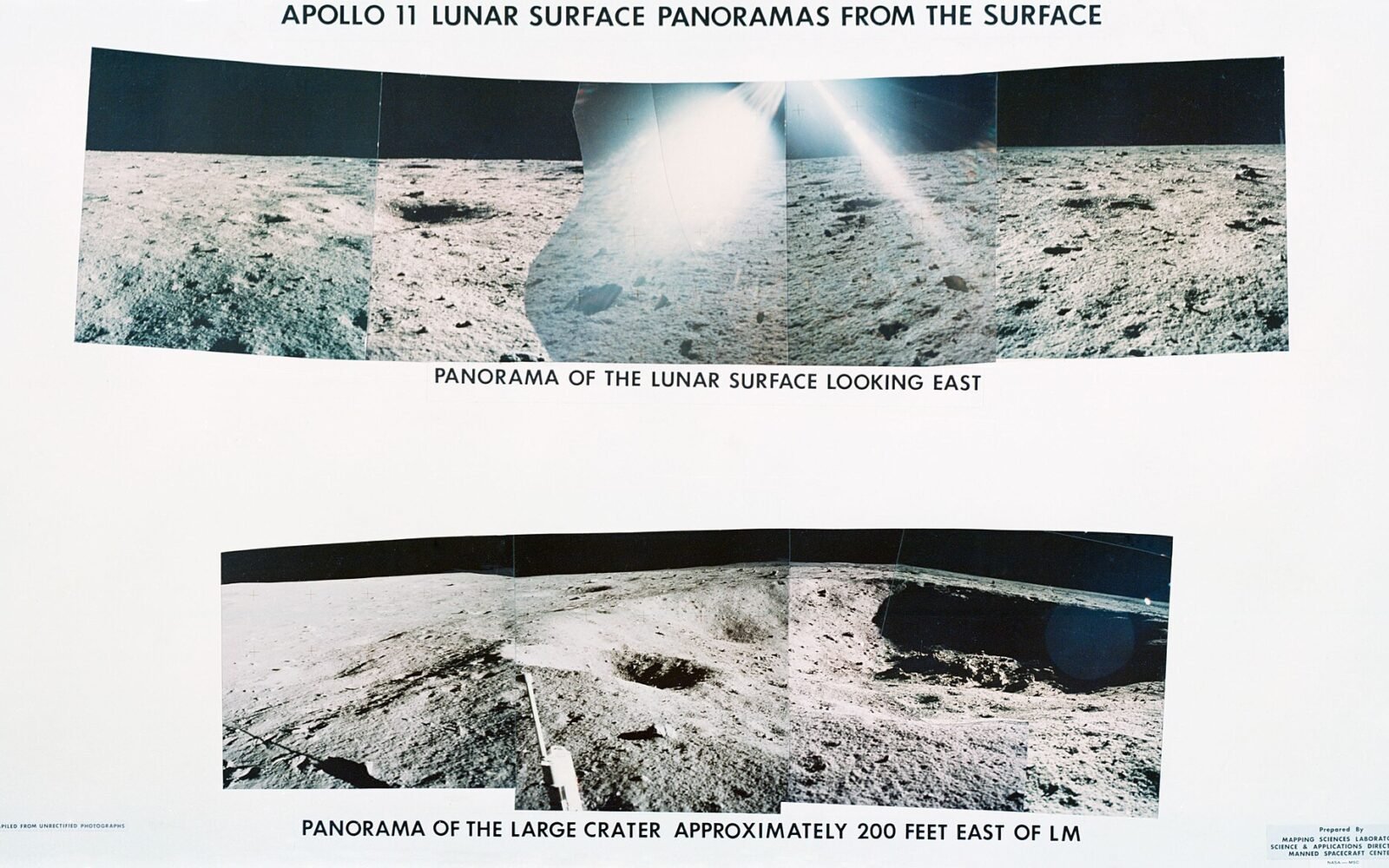 The lunar surface with craters and highlands